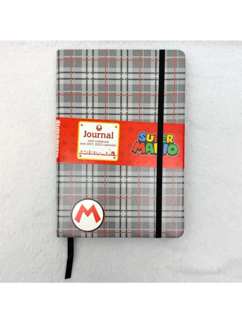 Nintendo Super Mario 8x5 Journal w/Notebook & 2021-2022 Calendar Controller Gear